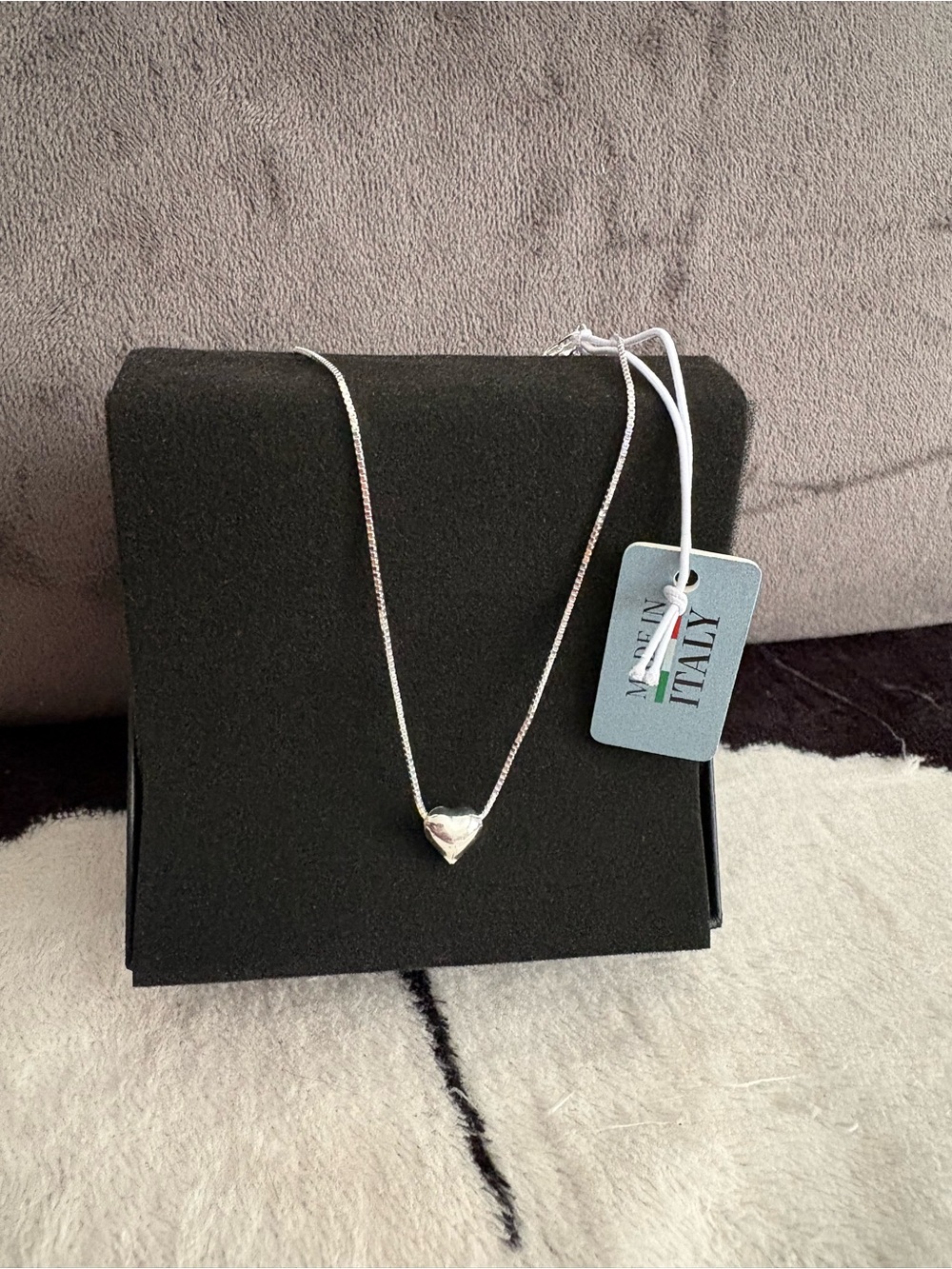 Sterling Heart Pendant Necklace - Silver